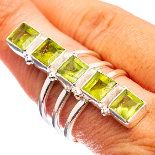Large Peridot Ring Size 8.75 (925 Sterling Silver) R143155