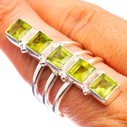 Large Peridot Ring Size 8.75 (925 Sterling Silver) R143155