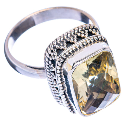 Faceted Citrine Ring Size 7.75 (925 Sterling Silver) R144413