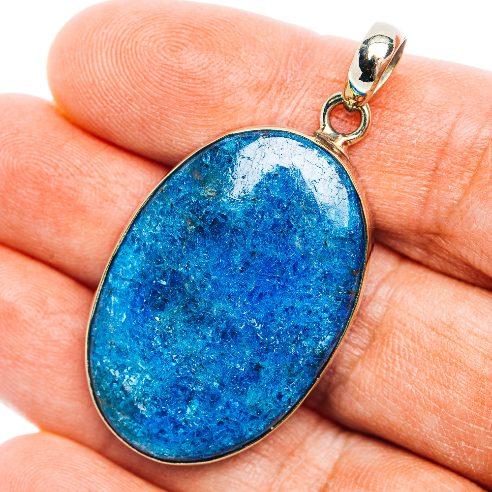 Apatite Pendant 1 7/8" (German Silver)
