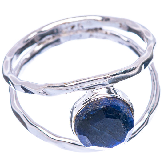 Lapis Lazuli Dainty Ring Size 6.75 (925 Sterling Silver) R5844