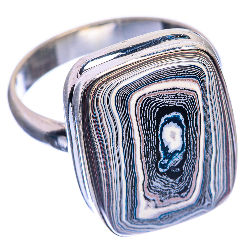 Fordite Ring Size 8.75 (925 Sterling Silver) RING143279