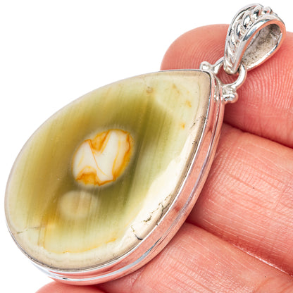 Imperial Jasper Pendant 1 7/8" (925 Sterling Silver) P40840