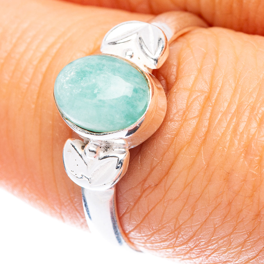 Amazonite Ring Size 8 (925 Sterling Silver) R5589