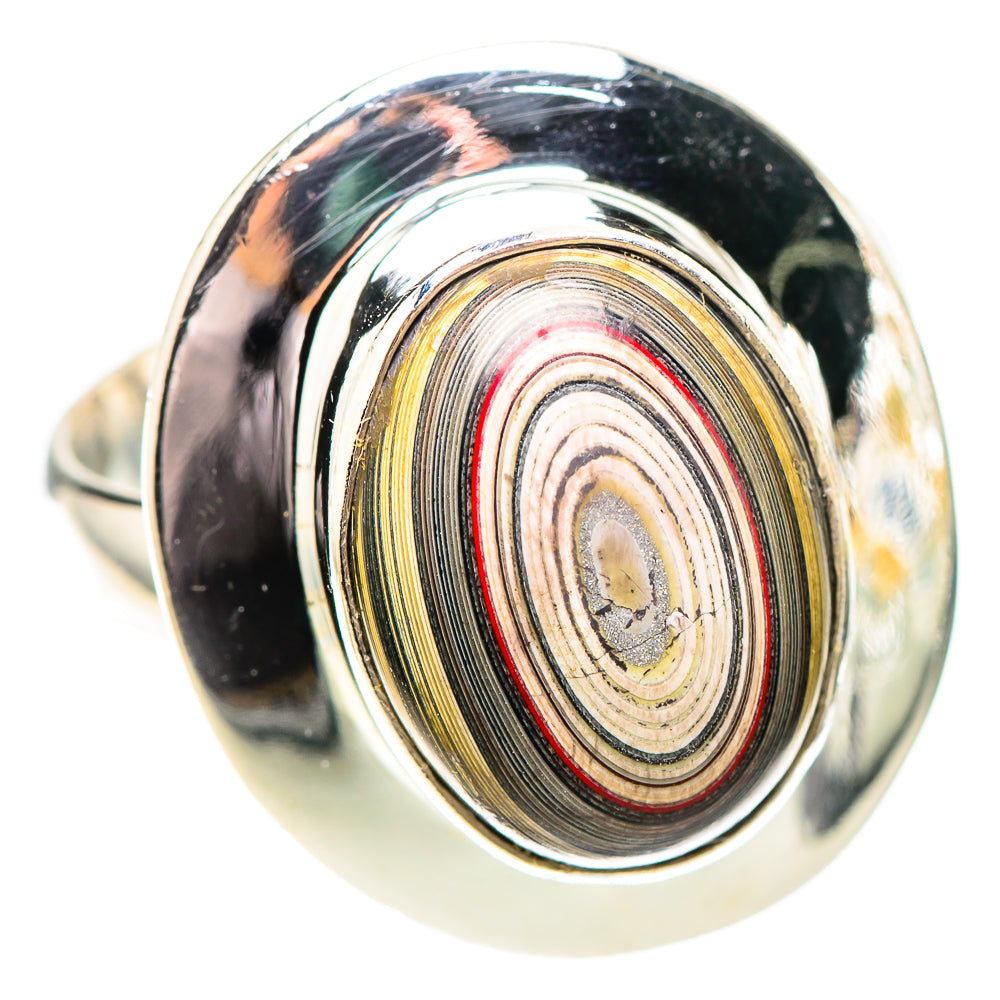 Fordite Ring Size 7.75 (925 Sterling Silver) RING139072