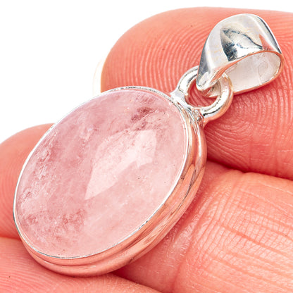 Rare Morganite Pendant 1 1/4" (925 Sterling Silver) P41364