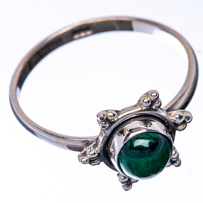 Malachite Dainty Ring Size 8.5 (925 Sterling Silver) R145205