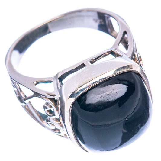 Black Onyx Ring Size 6.5 (925 Sterling Silver) R2894