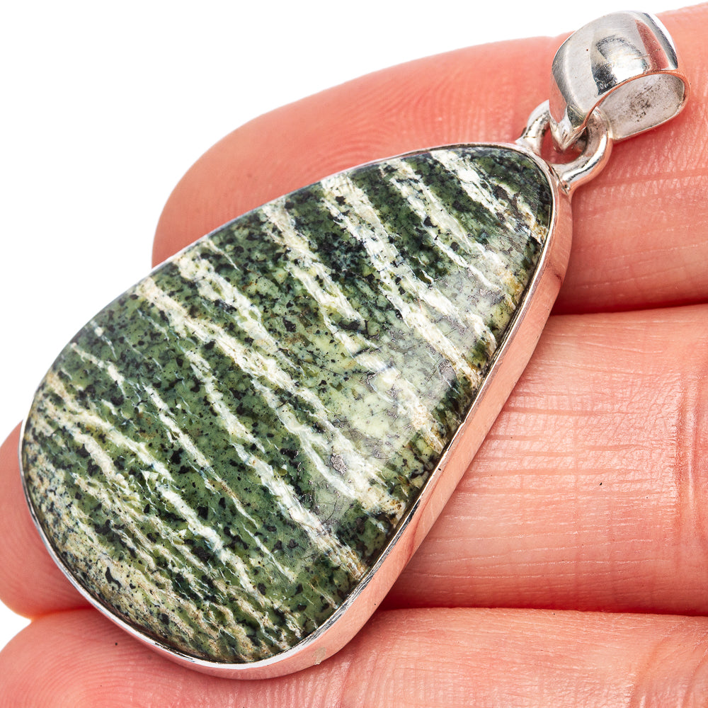 Swiss Opal Pendant 1 5/8" (925 Sterling Silver) P42070