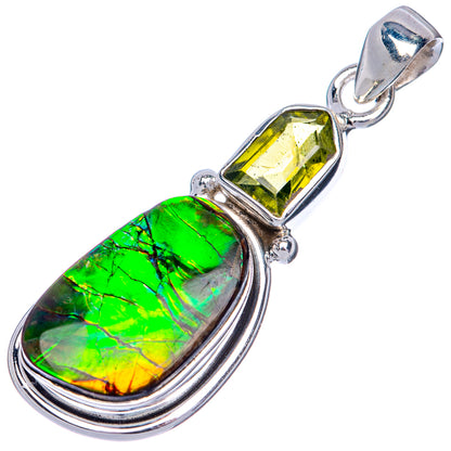Canadian Ammolite Pendant 1 5/8" (925 Sterling Silver) PD39856