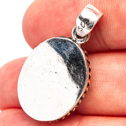 Aurora Opal Pendant 1 1/4" (.925 Sterling Silver)
