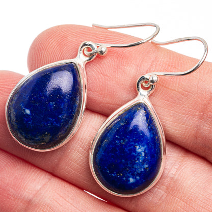 Lapis Lazuli Earrings 1 3/8" (925 Sterling Silver) E432431