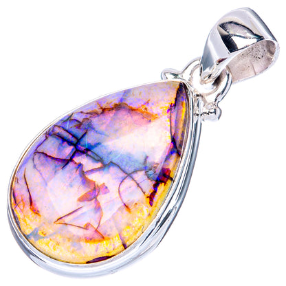Rare Sterling Opal 925 Sterling Silver Pendant 1 1/4" (925 Sterling Silver) P41914