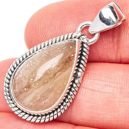 Rare Libyan Desert Glass Pendant 1 3/8" (925 Sterling Silver) P40927