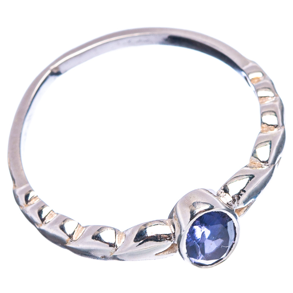 Dainty Iolite Ring Size 7.5 (.925 Sterling Silver)