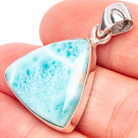 Larimar Pendant 1 1/4" (925 Sterling Silver) P44450