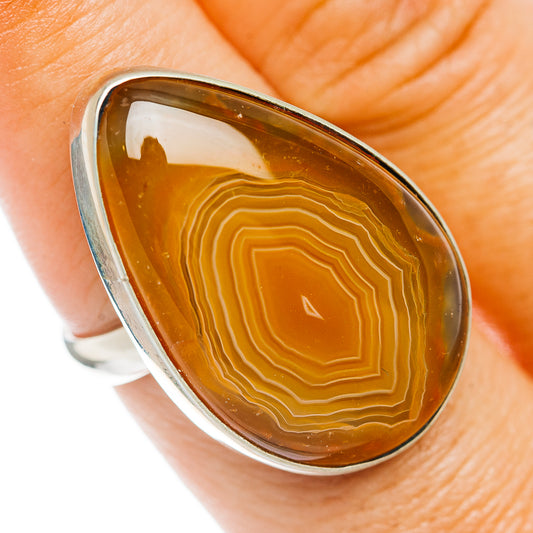 Lake Superior Agate Ring Size 8 (German Silver)