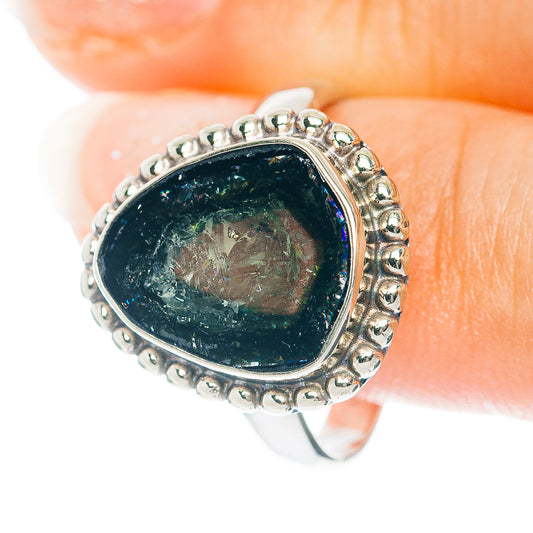 Watermelon Tourmaline Ring Size 7.75 (German Silver)