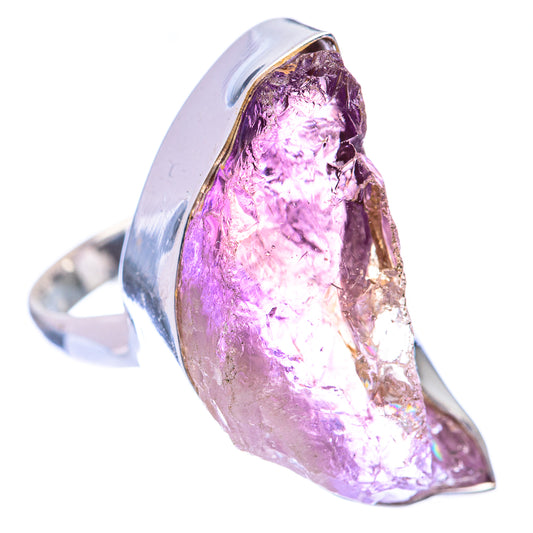 Large Rough Amethyst Ring Size 8 (925 Sterling Silver) R141007