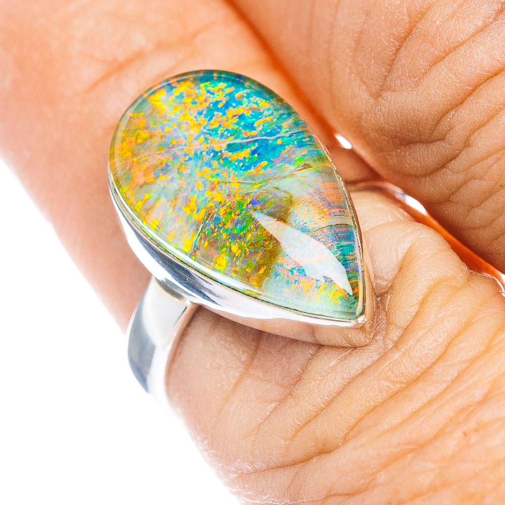 Sterling Opal Ring Size 6.75 (.925 Sterling Silver)