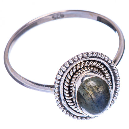 Labradorite Dainty Ring Size 8.75 (925 Sterling Silver) R1008