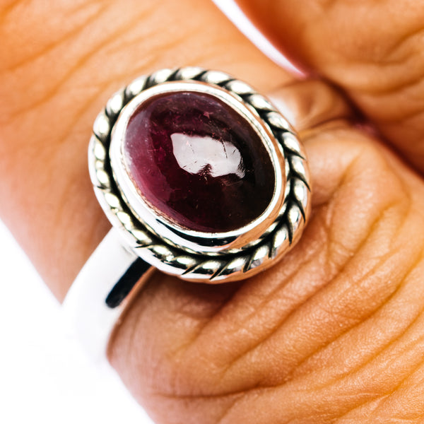 Premium Pink Tourmaline Ring Size 7.75 (.925 Sterling Silver)