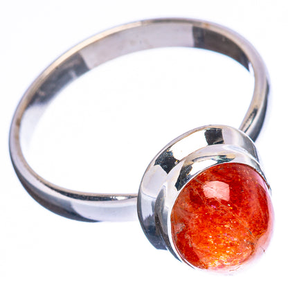 Value Sunstone Ring Size 6.75 (925 Sterling Silver) R3164