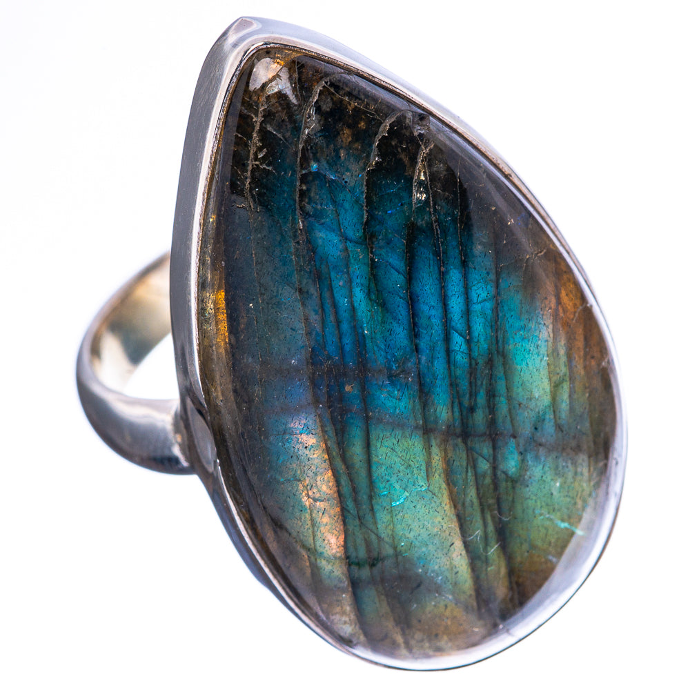 Labradorite Ring Size 8.75 (925 Sterling Silver) R4546
