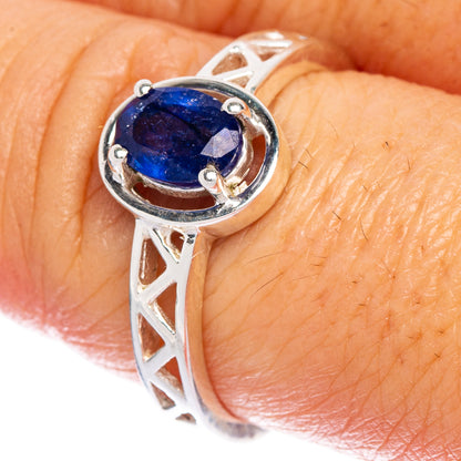 Kyanite Dainty Ring Size 8.5 (925 Sterling Silver) R147051