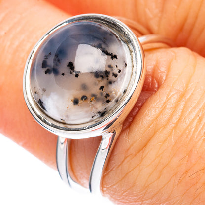 Premium Dendritic Opal 925 Sterling Silver Ring Size 6.75 Ana Co R3480