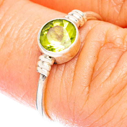 Peridot Dainty Ring Size 5.75 (925 Sterling Silver) R146859