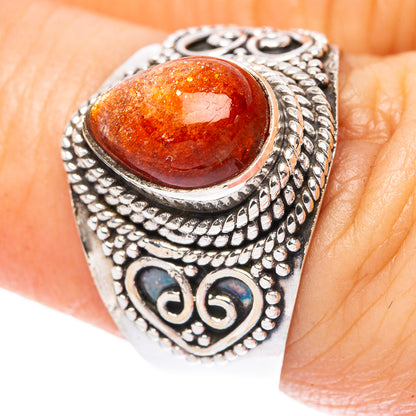 Sunstone 925 Sterling Silver Ring Size 7 (925 Sterling Silver) R3915