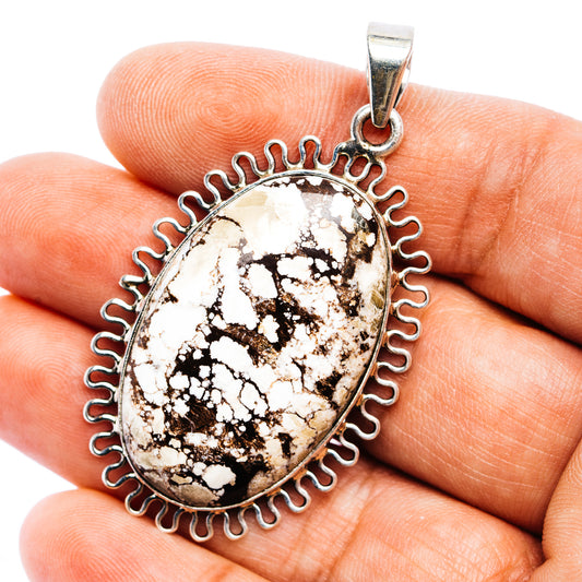 Wild Horse Jasper Pendant 2 1/4" (.925 Sterling Silver)