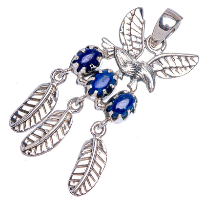 Lapis Lazuli Eagle Pendant 1 7/8" (925 Sterling Silver) P40338