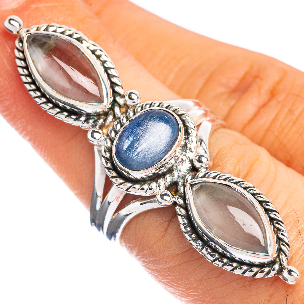 Large Kyanite, Aquamarine Ring Size 6 (925 Sterling Silver) R144331