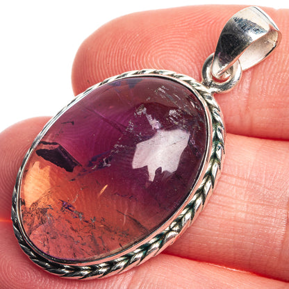 Ametrine 925 Sterling Silver Pendant 1 1/2"