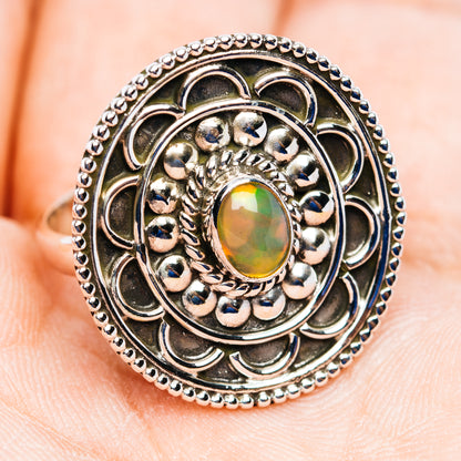Ethiopian Opal Ring Size 8 (.925 Sterling Silver)