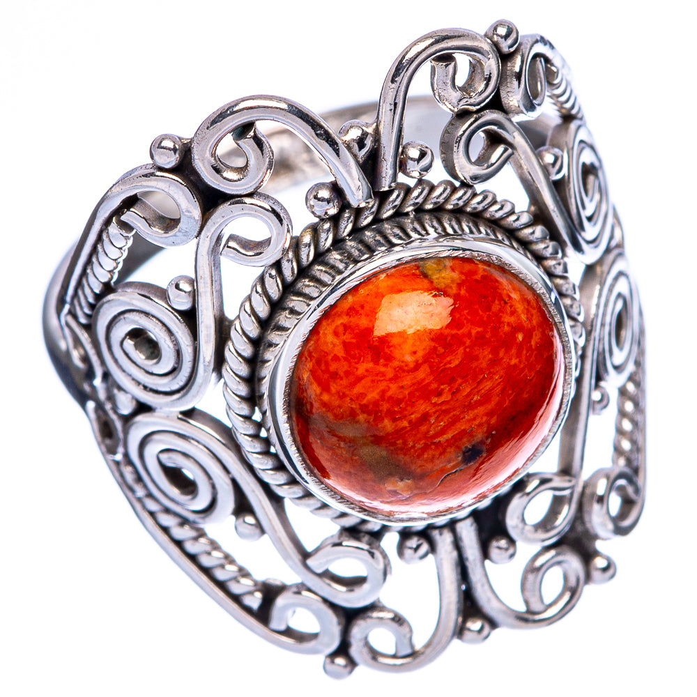 Sponge Coral Ring Size 8.25 (925 Sterling Silver) R146222