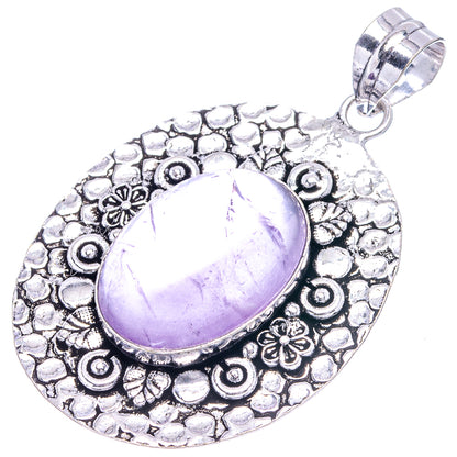 Amethyst Pendant 2 3/8" (German Silver)