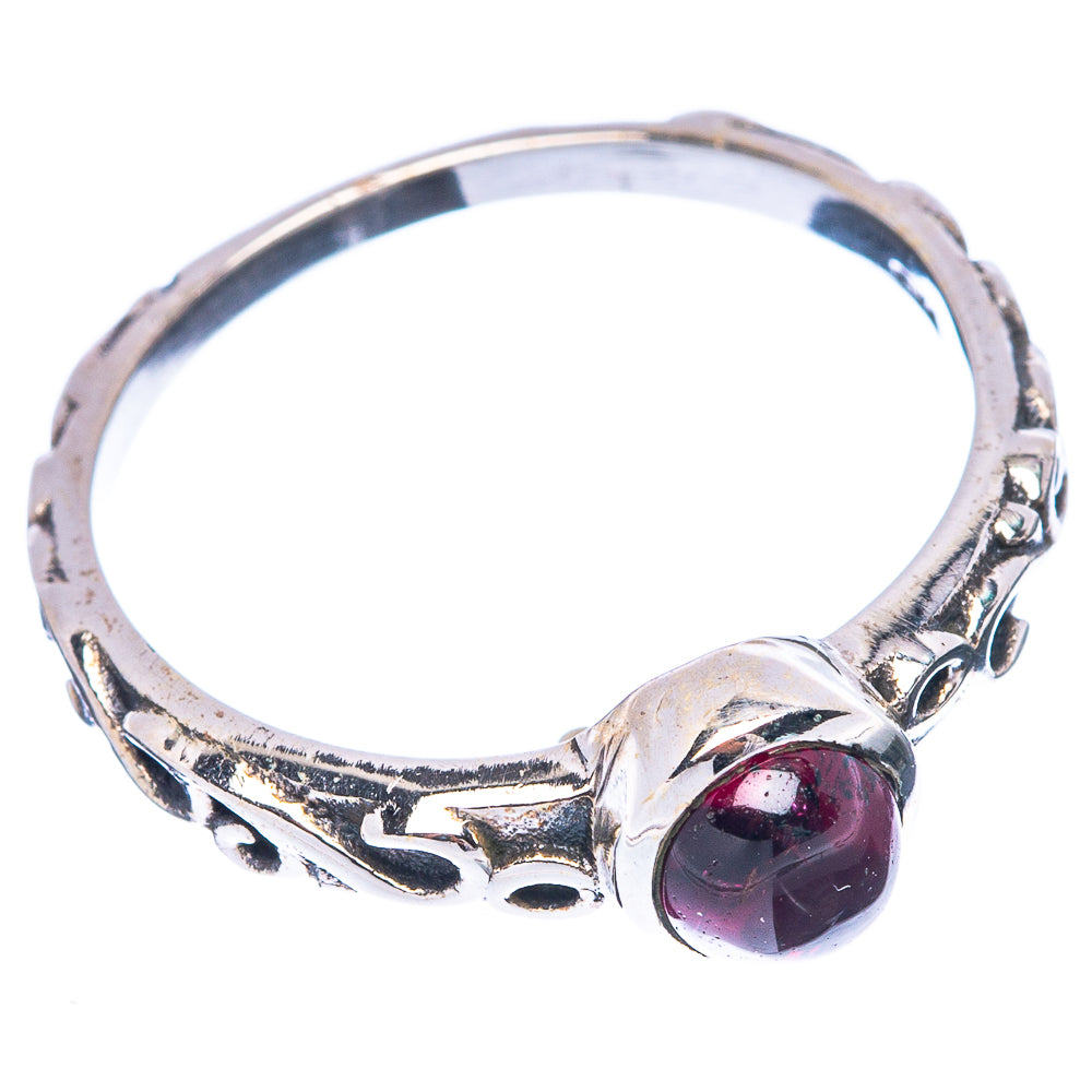 Garnet Ring Size 7.25 (925 Sterling Silver) R5532