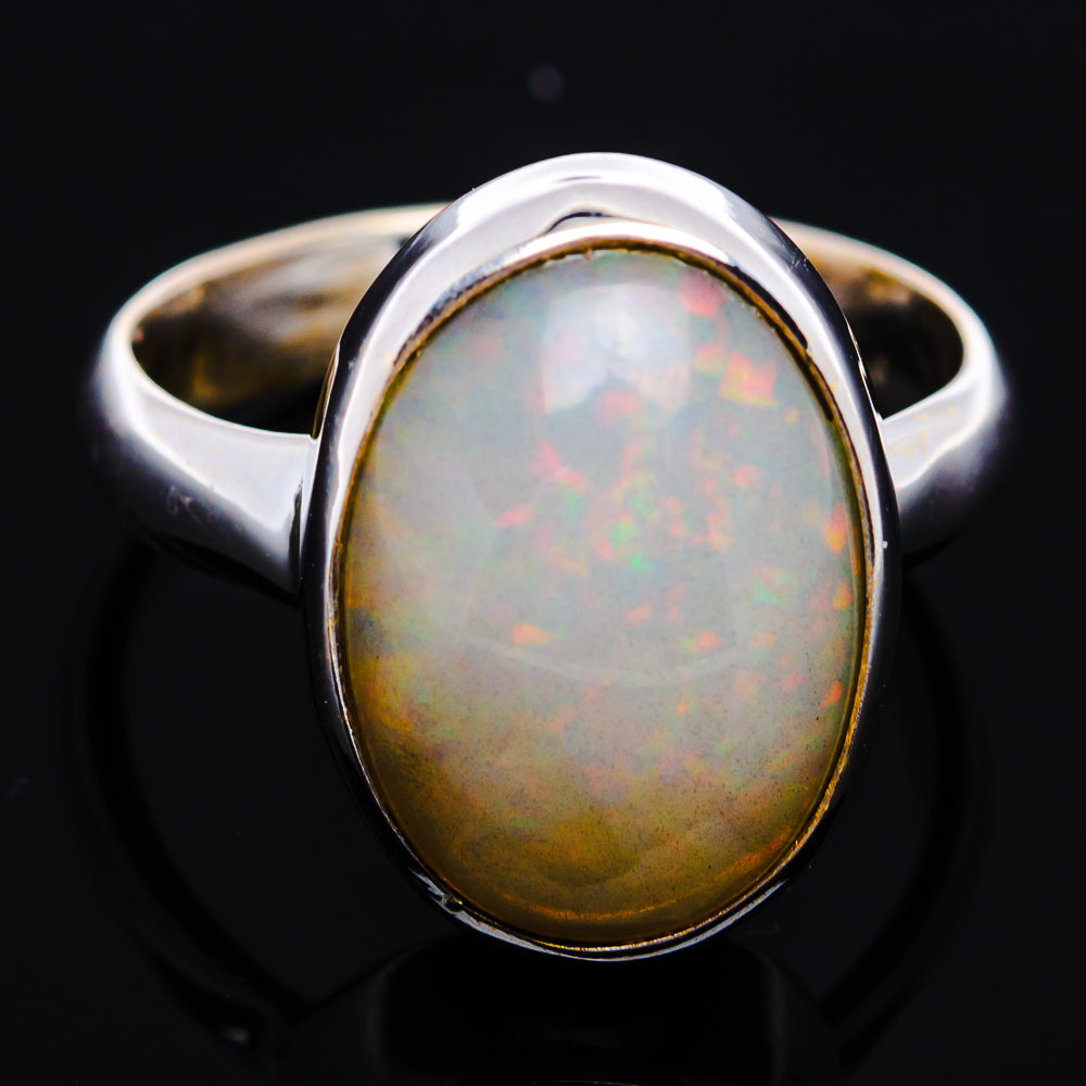 Premium Ethiopian Opal Ring Size 6 Adjustable (.925 Sterling Silver)
