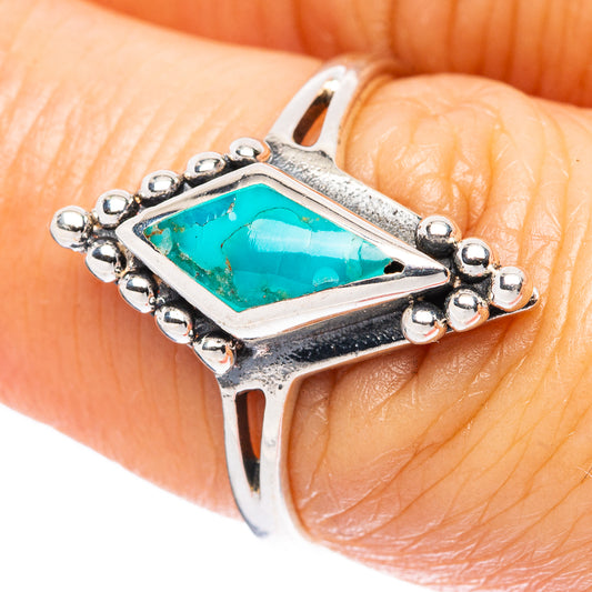Rare Arizona Turquoise Ring Size 6.75 (925 Sterling Silver) R4469