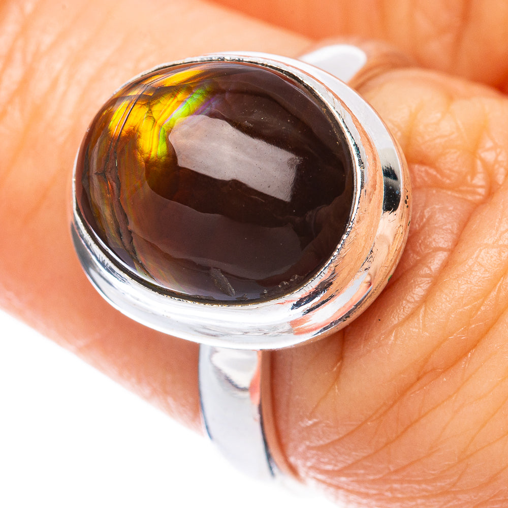 Rare Mexican Fire Agate Ring Size 7 (925 Sterling Silver) R2061