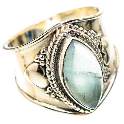 Natural Aquamarine Ring Size 6.5 (925 Sterling Silver) RING139720