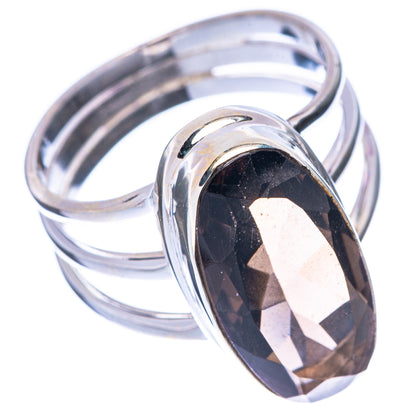 Smoky Quartz Ring Size 8.75 (925 Sterling Silver) R1762