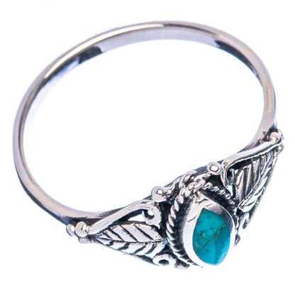 Rare Arizona Turquoise Ring Size 8.5 (925 Sterling Silver) R4863