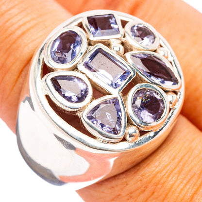 Premium Faceted Tanzanite Ring Size 7.75 (.925 Sterling Silver)