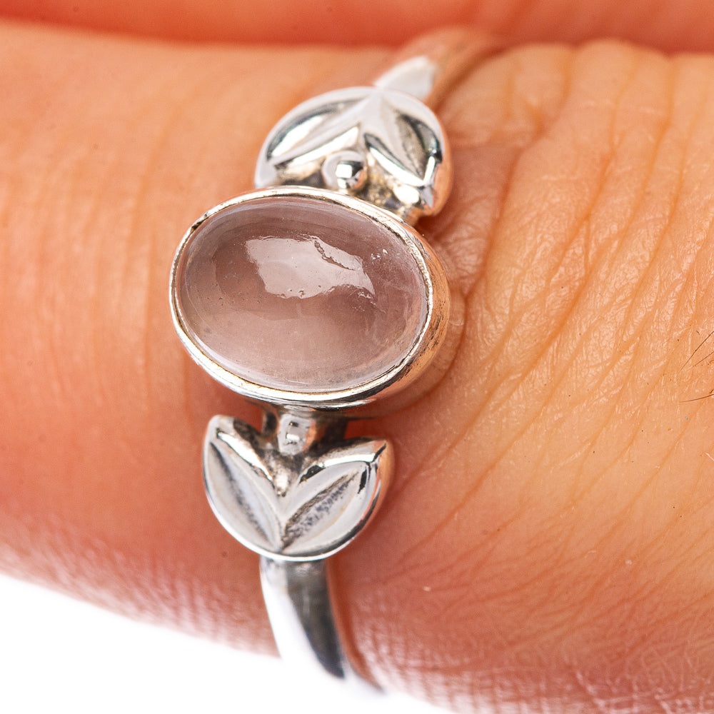 Rose Quartz Dainty Ring Size 7 (925 Sterling Silver) R145217