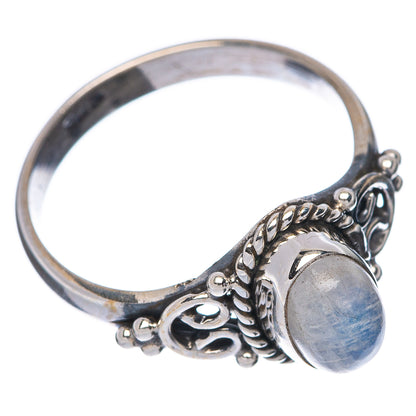 Rainbow Moonstone Dainty Ring Size 7 (925 Sterling Silver) R145848