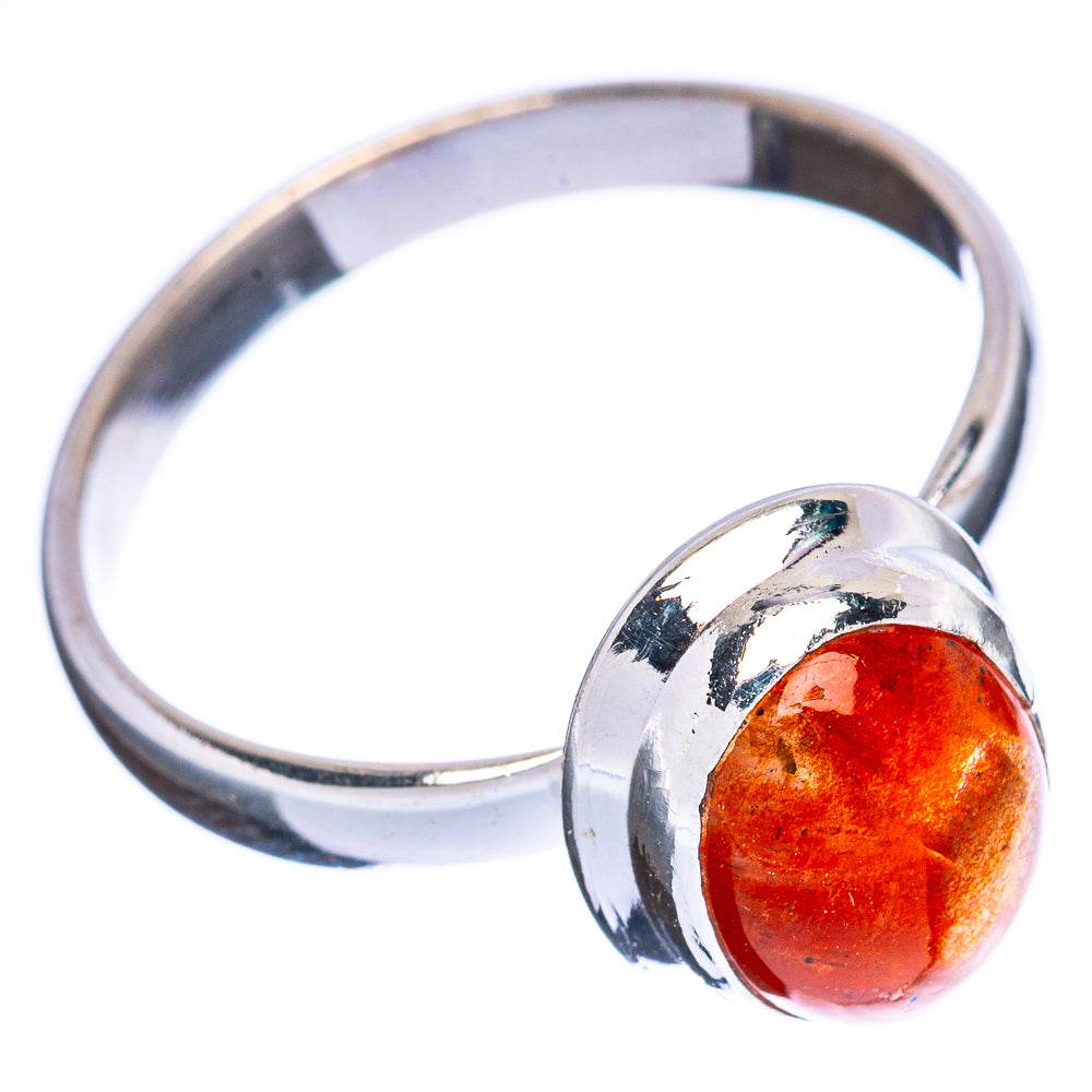 Value Sunstone Ring Size 8.25 (925 Sterling Silver) R3165